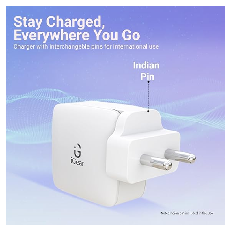iGear GaN Fast Triple Port Charger | 65W iGear GaN Fast Triple Port Charger | 65W