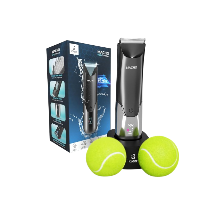 iGear Body Trimmer For Men with Ceramic Blade | Pubic Hair Groomer | Turbo mode | Black iGear Body Trimmer For Men with Ceramic Blade | Pubic Hair Groomer | Turbo mode | Black