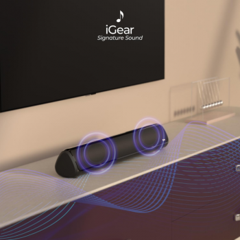 iGear immerse Bluetooth soundbar | 20 W | 2.0 Channel | Inbuilt SubWoofer | Black iGear immerse Bluetooth soundbar | 20 W | 2.0 Channel | Inbuilt SubWoofer | Black