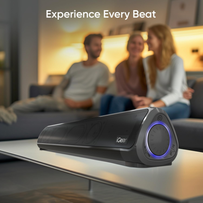 iGear immerse Bluetooth soundbar | 20 W | 2.0 Channel | Inbuilt SubWoofer | Black iGear immerse Bluetooth soundbar | 20 W | 2.0 Channel | Inbuilt SubWoofer | Black