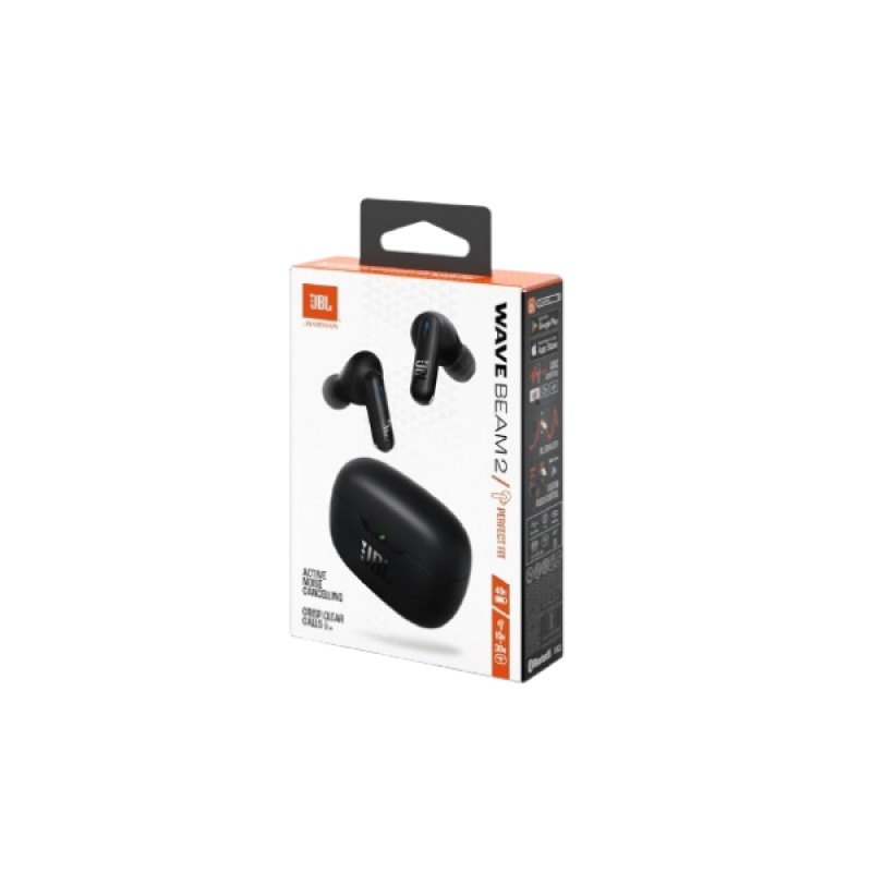 JBL Wave Beam 2 Ear Buds | Active Noise Cancellation | IP54 | Black | JBLWBEAM2BLK JBL Wave Beam 2 Ear Buds | Active Noise Cancellation | IP54 | Black | JBLWBEAM2BLK