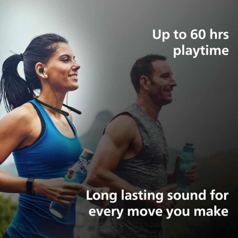 Philips Wireless In ear Neckband | 13mm | Deep Black | TAN1150BK/94 Philips Wireless In ear Neckband | 13mm | Deep Black | TAN1150BK/94