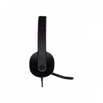 Logitech H540 Stereo Wired Headphones | Mic With Noise Cancelling Usb | Black