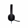 Logitech H540 Stereo Wired Headphones | Mic With Noise Cancelling Usb | Black