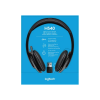 Logitech H540 Stereo Wired Headphones | Mic With Noise Cancelling Usb | Black