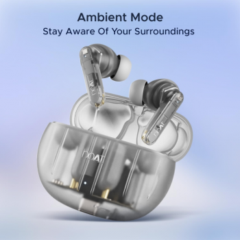 boAt Airdopes 191 ANC Bluetooth Ear Buds | Pellucid White