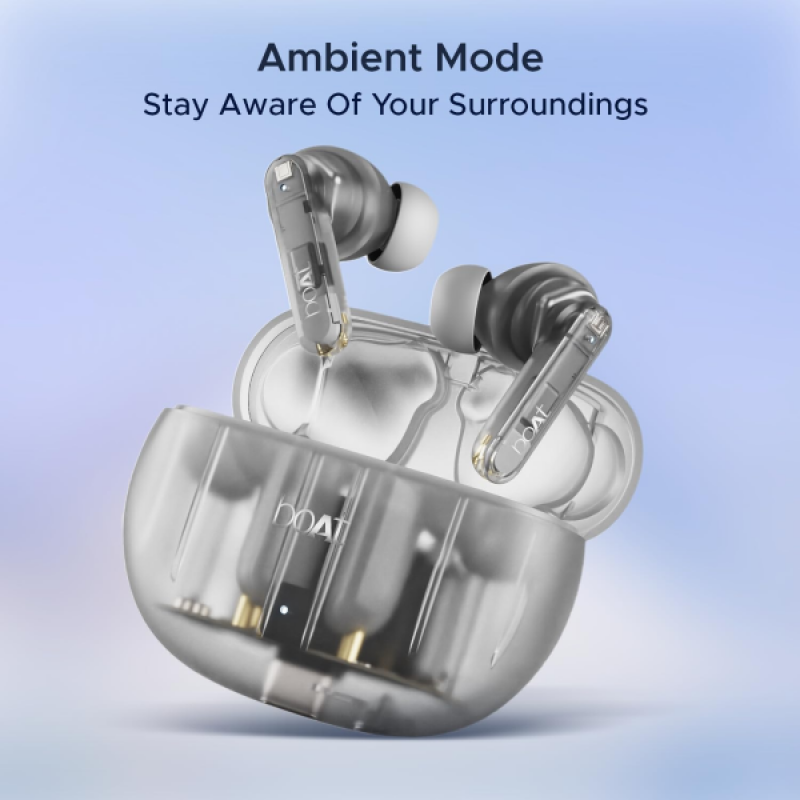 boAt Airdopes 191 ANC Bluetooth Ear Buds | Pellucid White boAt Airdopes 191 ANC Bluetooth Ear Buds | Pellucid White