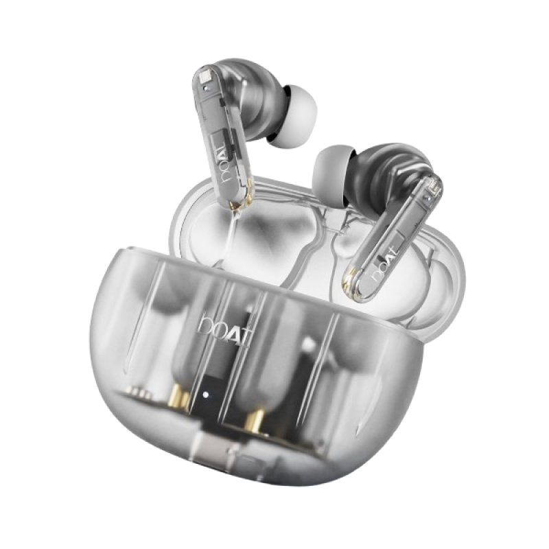 boAt Airdopes 191 ANC Bluetooth Ear Buds | Pellucid White boAt Airdopes 191 ANC Bluetooth Ear Buds | Pellucid White