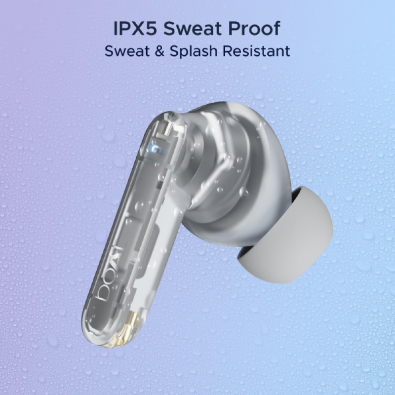 boAt Airdopes 191 ANC Bluetooth Ear Buds | Pellucid White boAt Airdopes 191 ANC Bluetooth Ear Buds | Pellucid White