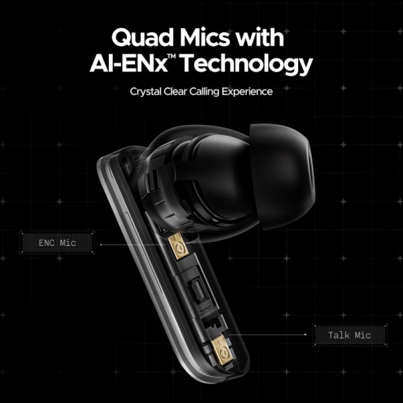 boAt Nirvana X TWS Bluetooth Earbuds | Cosmic Onyx boAt Nirvana X TWS Bluetooth Earbuds | Cosmic Onyx