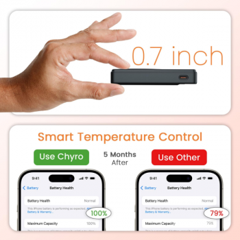 Portronics Chyro Magnetic 15W Wireless Fast Charging Powerbank | 10000mAh | 20W | Black | POR 2663