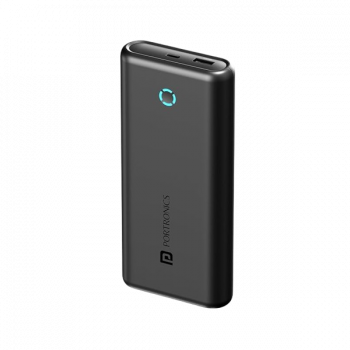 Portronics PowerPod 20K Advanced Power Bank | 20000 mAh | Black