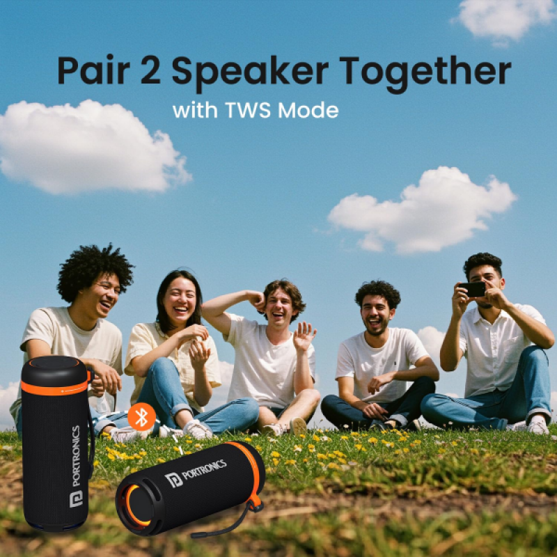 Portronics Breeze 7 Bluetooth Speaker | 15W | Black | POR 2854 Portronics Breeze 7 Bluetooth Speaker | 15W | Black | POR 2854