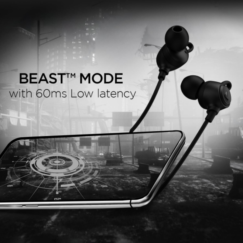 boAt Rockerz 109 Bluetooth Neckband | ENx Technology | Beast Mode | Active Black boAt Rockerz 109 Bluetooth Neckband | ENx Technology | Beast Mode | Active Black