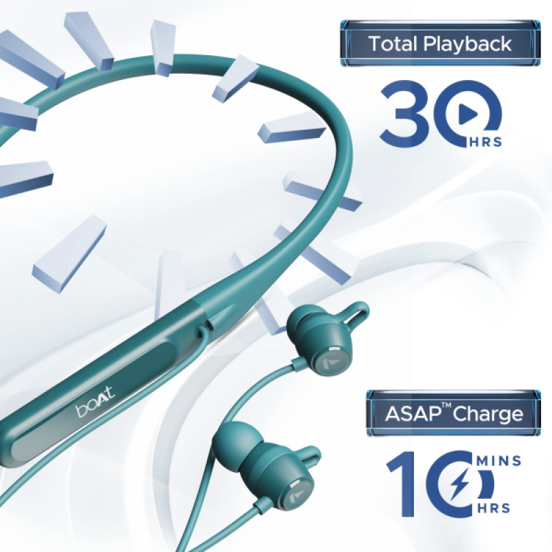 boAt Rockerz 255 Touch in Ear Neckband | Spatial Audio | Full Touch Controls | Teal Green boAt Rockerz 255 Touch in Ear Neckband | Spatial Audio | Full Touch Controls | Teal Green