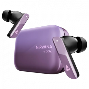 boAt Nirvana X TWS Earbuds | AI Noise Cancellation | IPX5 Water Resistant | Smoky Amethyst
