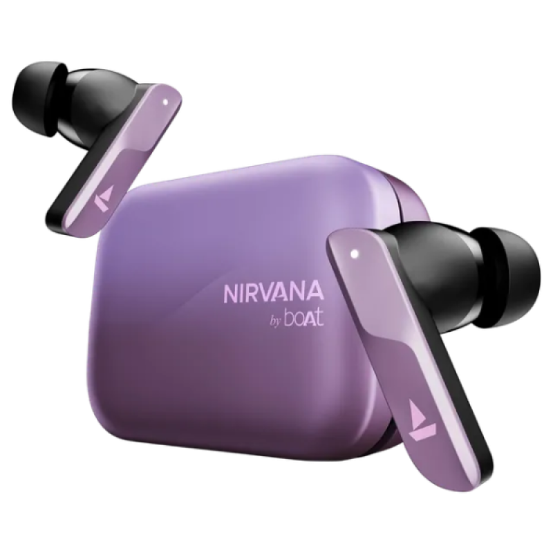 boAt Nirvana X TWS Earbuds | AI Noise Cancellation | IPX5 Water Resistant | Smoky Amethyst boAt Nirvana X TWS Earbuds | AI Noise Cancellation | IPX5 Water Resistant | Smoky Amethyst