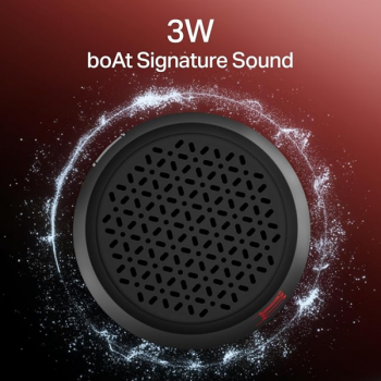 boAt Stone Uno Bluetooth Speaker | 6HRS Battery | 3W | Raging Black