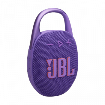 JBL Clip 5 Wireless Ultra Portable Bluetooth Speaker | 7 W | Dust & Waterproof | Purple | JBLCLIP5PUR