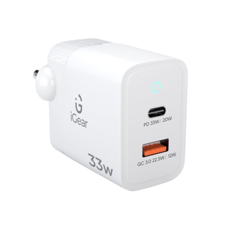 iGear Core 33 | 33W Fast Charger | White iGear Core 33 | 33W Fast Charger | White