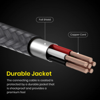 Portronics iKonnect C MAX | Enhanced Durability | Black