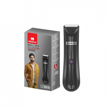 Havells Ballex Body Groomer | USB Type C Fast Charge | Black | BG3300