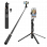 Portronics Lumistick Pro | Enhanced Stability Tripod | Detachable Bluetooth Remote | Black