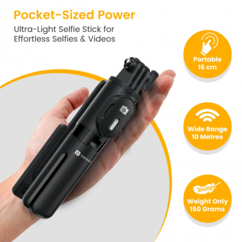 Portronics Lumistick Mini Selfie Stick Tripod | POR 2840
