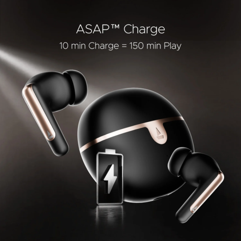boAt Airdopes 161 ANC Elite | ASAP Charge & ENx Technology Bluetooth | Black boAt Airdopes 161 ANC Elite | ASAP Charge & ENx Technology Bluetooth | Black