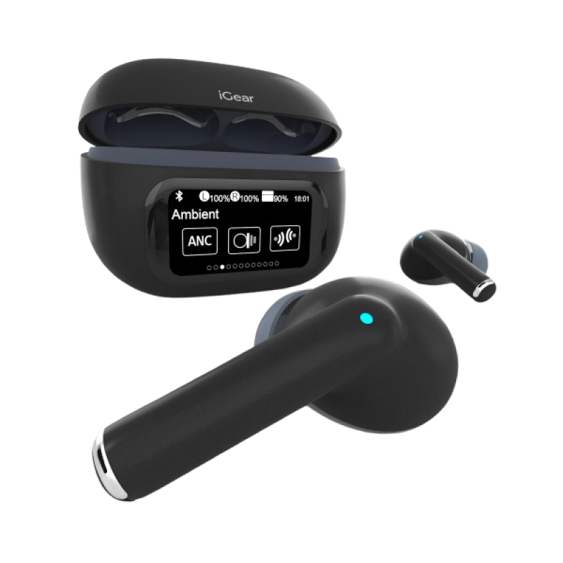 iGear PixelPod ANC Earbuds | v5.4 | Black iGear PixelPod ANC Earbuds | v5.4 | Black