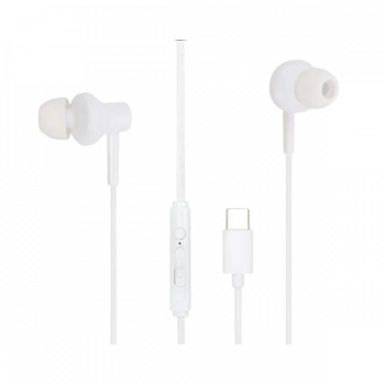 Lapcare C buds type C Wired Earbuds | White | LBD-159