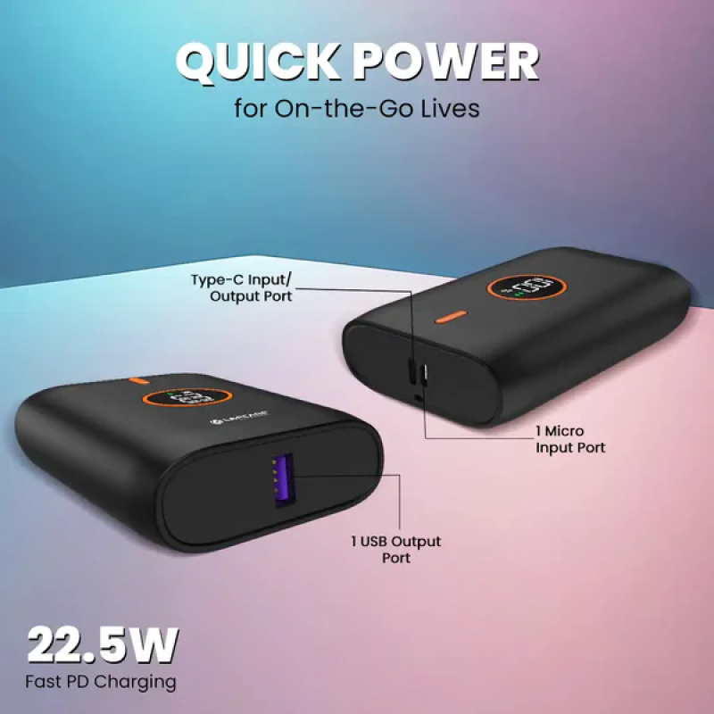 Lapcare ORANGE Pocket Size Power Bank I 10000 mAh | LPB-516 Lapcare ORANGE Pocket Size Power Bank I 10000 mAh | LPB-516