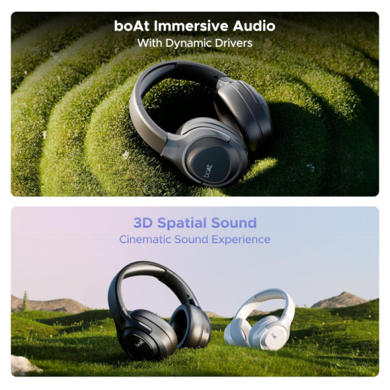 boAt Nirvana Eutopia Bluetooth Headphones | Spatial Audio | Primia Black boAt Nirvana Eutopia Bluetooth Headphones | Spatial Audio | Primia Black