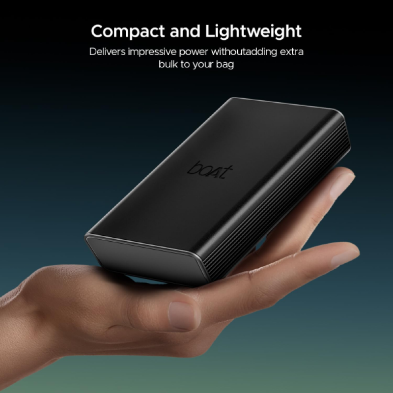 boAt Energyshroom PB400 Pro | 20000mAh | Carbon Black boAt Energyshroom PB400 Pro | 20000mAh | Carbon Black