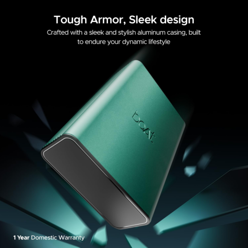 boAt Energyshroom PB400 Pro | 20000mAh | Emerald Green boAt Energyshroom PB400 Pro | 20000mAh | Emerald Green
