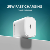 Portronics Adapto 25 Plus | 25W | Type C PD | GaN Technology | White | POR 1242