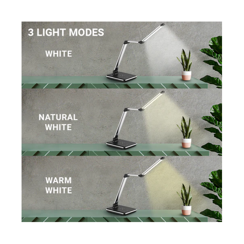 iGear Orion Led Desk Lamp with Qi Wireless Charger | 5 watts iGear Orion Led Desk Lamp with Qi Wireless Charger | 5 watts
