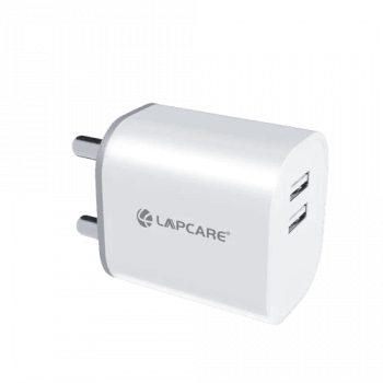 Lapcare Quick Wall Charger | 2.4Amp | Dual USB with Micro Cable | LQW-126 Lapcare Quick Wall Charger | 2.4Amp | Dual USB with Micro Cable | LQW-126