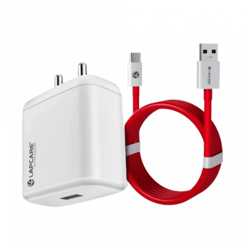 Lapcare Thursty USB Supervooc Multi Wall Charger | USB to Type-C Inside Cable | 100W | LQW-413