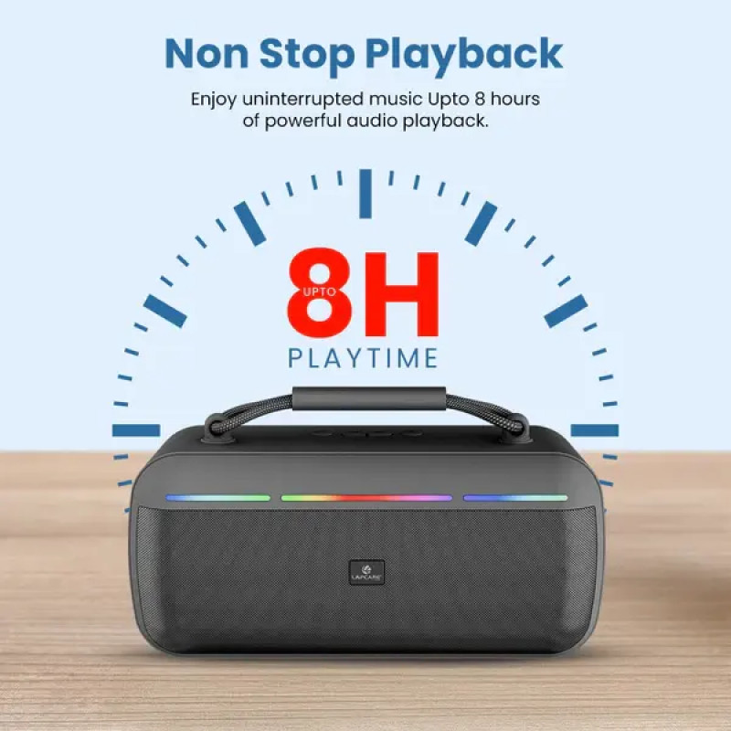 Lapcare Roxx Portable Party Speaker | 30W | RGB Lights | Black | AXM-001 Lapcare Roxx Portable Party Speaker | 30W | RGB Lights | Black | AXM-001