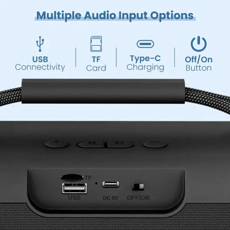 Lapcare Roxx Portable Party Speaker | 30W | RGB Lights | Black | AXM-001 Lapcare Roxx Portable Party Speaker | 30W | RGB Lights | Black | AXM-001