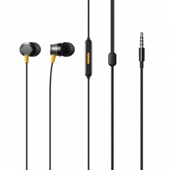 realme Buds 3 Wired in Ear Earphones with Mic | 3.5 mm | Black