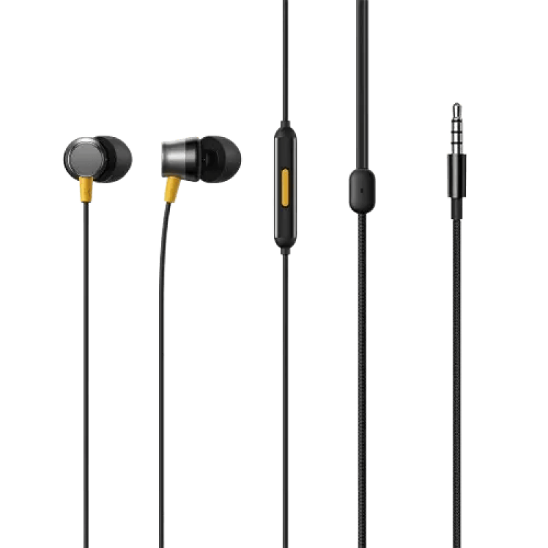 realme Buds 3 Wired in Ear Earphones with Mic | 3.5 mm | Black realme Buds 3 Wired in Ear Earphones with Mic | 3.5 mm | Black