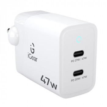 iGear Core 47 | 47W | with Dual Type-C Ports | White