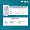 BAJAJ Room Personal Air Cooler | 24 L | White | PMH25 480126 BAJAJ Room Personal Air Cooler | 24 L | White | PMH25 480126