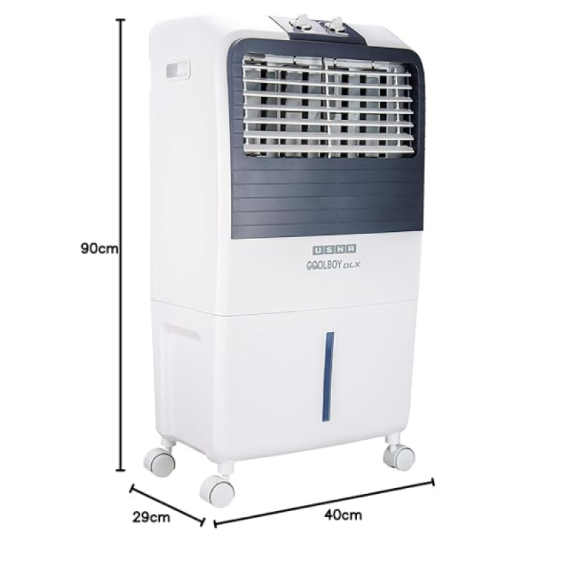 Usha Cool Boy Deluxe Personal Cooler | 35 L | White Usha Cool Boy Deluxe Personal Cooler | 35 L | White