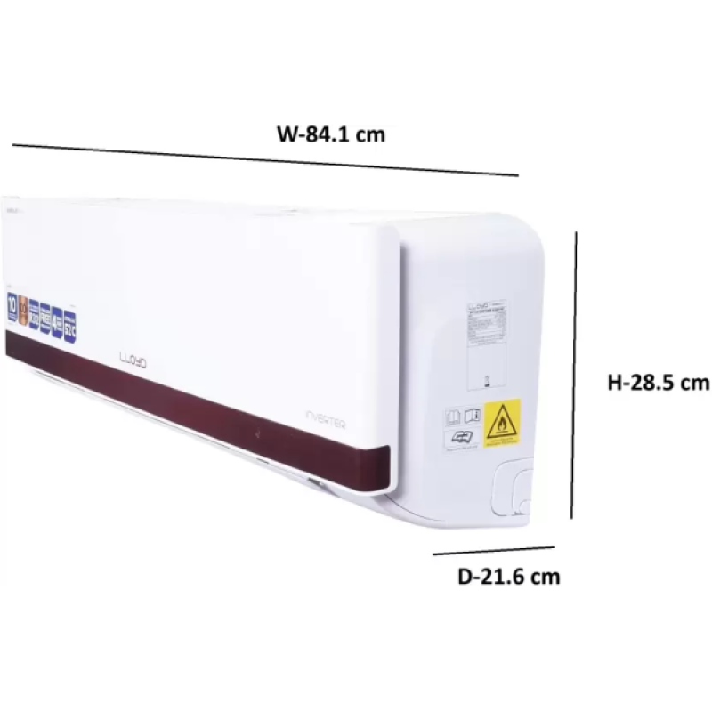 Lloyd 1 Ton 5 Star Split Inverter AC | White | I/D-GLS12I5FORBA Lloyd 1 Ton 5 Star Split Inverter AC | White | I/D-GLS12I5FORBA