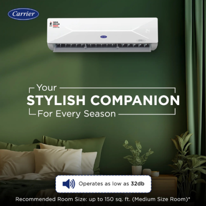 Carrier 12K XCEL Lumo FXI Alpha Hybridget Air Conditioner | 1 Ton | 3 Star | White Carrier 12K XCEL Lumo FXI Alpha Hybridget Air Conditioner | 1 Ton | 3 Star | White