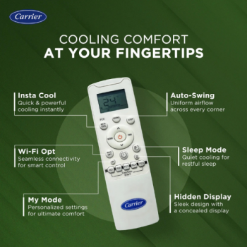 Carrier 12K XCEL Lumo FXI Alpha Hybridget Air Conditioner | 1 Ton | 3 Star | White