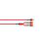 Salpido Braided 3 in 1 Data Cable | Red | SDC-39 Salpido Braided 3 in 1 Data Cable | Red | SDC-39